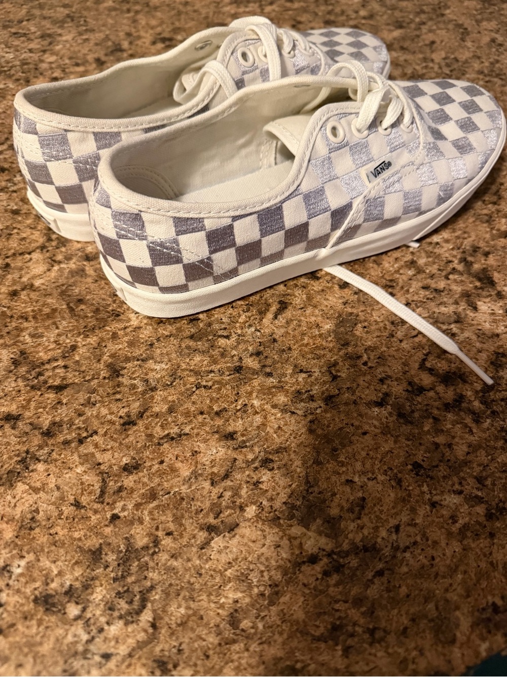 Vans Embroidered Check Authentic Low Pro Sneaker Shoes!!!(Womens Sz 6.5) - Picture 6 of 9